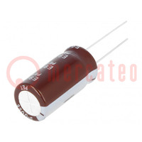 Capacitor: electrolytic; THT; 3300uF; 16VDC; Ø12x25mm; Pitch: 5mm