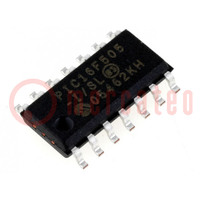 IC: PIC mikrokontroller; 1,5kB; 20MHz; ICSP; 2÷5,5VDC; SMD; SO14