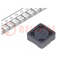 Inductor: wire; SMD; 470uH; 240mA; 4.18Ω; ±20%; 7.3x7.3x3.4mm