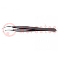 Tweezers; Blade tip shape: sharp; Tweezers len: 120mm; ESD