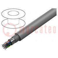 Wire; 13x2x26AWG; PVC; grey; 50V; Package: 30.5m; Earth core: none