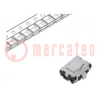 Mikroprzełącznik TACT; SPST; Poz: 2; 0,02A/15VDC; SMD; brak; EVQP2