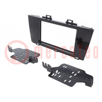 Radio frame; Subaru; 2 DIN; black