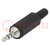 Plug; Jack 3,5mm; male; stereo; ways: 3; straight; for cable; 4mm