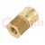 Quick connection coupling EURO; brass; Int.thread: 1/4"