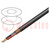 Wire: loudspeaker cable; 2x1mm2; stranded; OFC; black; -15÷70°C