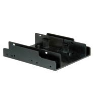 ROLINE Montageadapter, 3,5 inch frame voor 2x 2,5 HDD, zwart