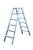 Produktbild - Aluminium Stufen Stehleiter, beidseitig , 5 Stufen , Länge 1,25 m