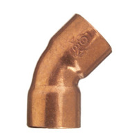 CU Kupferrohr Bogen 2Mu. 45Gr. 15mm (2)