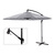 PARASOL EXCENTRICO DIAM.300CM COLOR GRIS CLARO