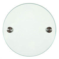 Türschild Orbis, 2 x 4 mm ESG, 2 Halter à 13 mm, Durchmesser: 12,0 cm