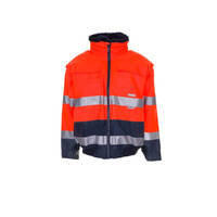 Warnschutzbekleidung Comfortjacke, orange-marine, wasserdicht, Gr. S-XXXXL Version: XL - Größe XL