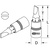 KS Tools 1/4" Bit-Stecknuss Schlitz, 4 mm