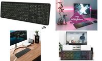 LogiLink Beleuchtete Tastatur, kabellos, schwarz (11117656)