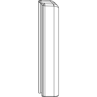 Produktbild zu MACO sarokpánt takaró PVC ezüst (360233)