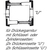 Skizze zu Cilinderrozetta PZ WG D6, "T" csavaros tartóval, ø 50 mm, ezüst eloxált