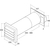 Skizze zu OPTIMAIRO fali doboz N37130, rendszer 222 x 90, Ø 150 mm-es kerek csővel