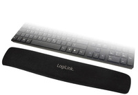 LogiLink Tastatur Gel-Handballenauflage schwarz