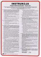 Tabliczka informacyjna Anro, "Instrukcja przeciwpożarowa ogólna" Z-IP2