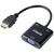 SPEAKA PROFESSIONAL SP-10352148 - ADAPTADOR HDMI/VGA (1 PUERTO HDMI® Y 1 VGA), COLOR NEGRO ESTÁNDAR HDMI 0,15 M