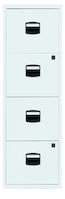 Hängeregistraturschrank PFA, 4 HR-Schubladen, verkehrsweiß