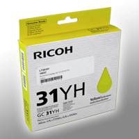 Ricoh Gel Cartridge GC-31YH 405704 yellow OEM