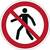 DURABLE registriertes Sicherheitskennzeichen "Für Fußgänger verboten", selbstklebend zur Bodenanwendung