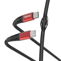 Hama Extreme câble USB 1,5 m USB 2.0 USB C Noir, Rouge