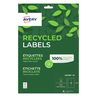 Avery LR7169-15 étiquette à imprimer Blanc Imprimante d'étiquette adhésive