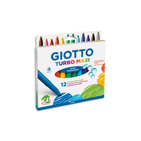 Giotto F076400 stylo-feutre Extra-large Couleurs assorties 12 pièce(s)