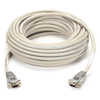 Black Box EYN257T-0050-FF cable de serie Blanco 15,2 m DB-9