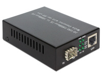 DeLOCK Media Converter 1000Base-T to SFP netwerk media converter 1000 Mbit/s Zwart