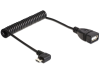 DeLOCK 83354 USB kábel 0,5 M USB 2.0 Micro-USB B USB A Fekete