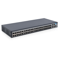 HPE 1910-48 Vezérelt L3 Fast Ethernet (10/100) 1U Fekete