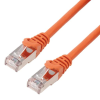 MCL 10m Cat6a F/UTP câble de réseau Orange F/UTP (FTP)