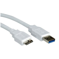 Nilox USB A - Micro-USB B, 0.8m cable USB 0,8 m USB 3.2 Gen 1 (3.1 Gen 1) Blanco