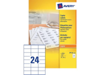 Avery Etiquettes copieurs, blanc, 70,0 x 36,0 mm, Adhésif permanent