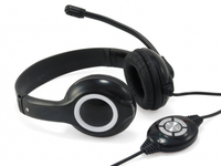 Conceptronic CCHATSTARU2B słuchawki/zestaw słuchawkowy Przewodowa Opaska na głowę Połączenia/muzyka USB Typu-A Czarny, Czerwony