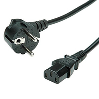 Bachmann 351.167 câble électrique Noir 0,5 m Prise d'alimentation type F Coupleur C13