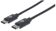 Manhattan 354875 câble USB 2 m USB 2.0 USB C Noir