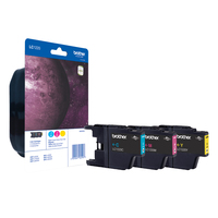 Brother LC1220RBWBPDR inktcartridge 1 stuk(s) Origineel Cyaan, Magenta, Geel