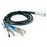 Origin Storage 40GbE QSFP+ to 4x10GbE SFP+ passive copper breakout cable Dell