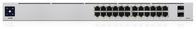 Ubiquiti UniFi 24-Port PoE Zarządzany L2/L3 Gigabit Ethernet (10/100/1000) Obsługa PoE 1U Srebrny