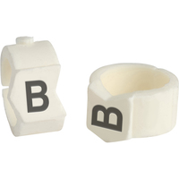 Brady SCN-36-B soporte para manguito de identificación de conductor Negro, Blanco Nylon 50 pieza(s)