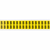 Brady 3420-B samoprzylepne etykiety Prostokąt Wyjmowana Czarny, Żółty 32 szt.