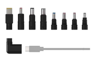 Ansmann Adapter-Set 1700-0137 adaptador de enchufe eléctrico Negro