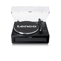 Lenco LS-430BK lemezjátszó Szíj általi meghajtással működő lemezjátszó Fekete