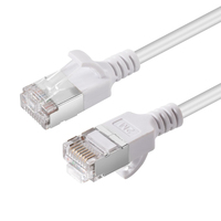 Microconnect V-FTP6A0025W-SLIM kabel sieciowy Biały 0,25 m Cat6a U/FTP (STP)