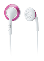 Philips SHE2648/27 słuchawki/zestaw słuchawkowy Przewodowa Douszny Różowy, Biały