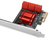 Axagon PCES-SA6 Schnittstellenkarte/Adapter Eingebaut SATA